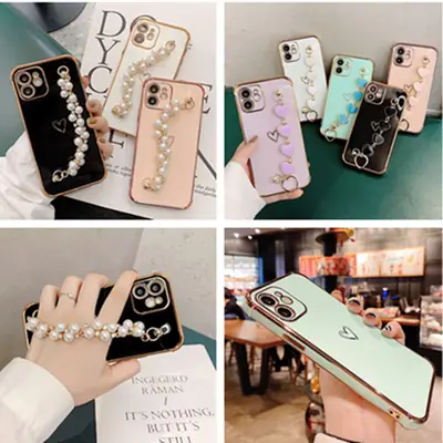 Electroplated Pearl Bracelet for iPhone 13/7 Plus