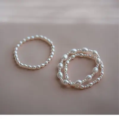 Glossy Pearl Bracelet for Women 14K Gold