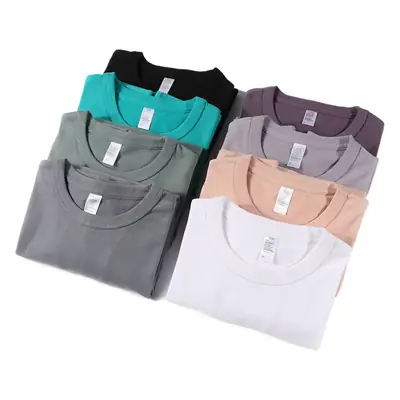 300g Heavy Sanding Cotton Crewneck T-Shirt for Men Women