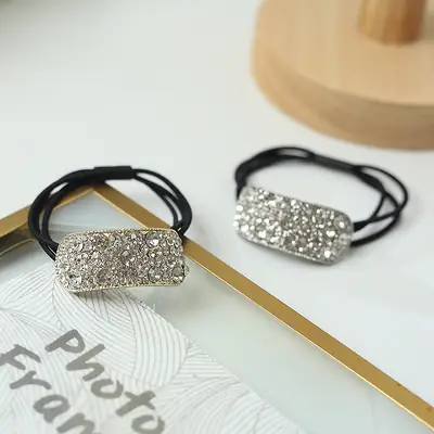 Korean Dongdaemun Rhinestone Hair Ring for Women
