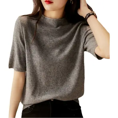 Women's 2023 Summer New Soul Collar Top