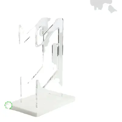 Transparent Blue PS4 Controller Stand for Gaming
