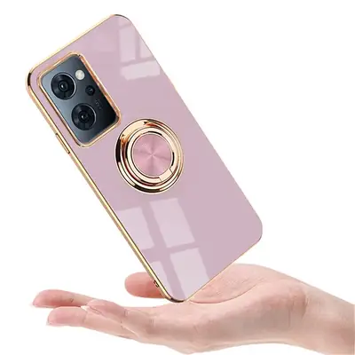 Japanese Version Gold Plated Mobile Phone Case with Ring Holder