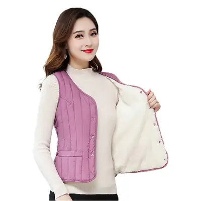 Women Velvet Vest Inner Wear Warm Autumn Winter Vest