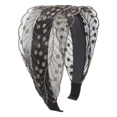 Lace Hair Band White Wide Brim Women's Hairpin