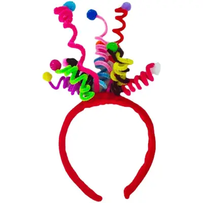 Cute Twisted Pinball Headband with Yellow Flower