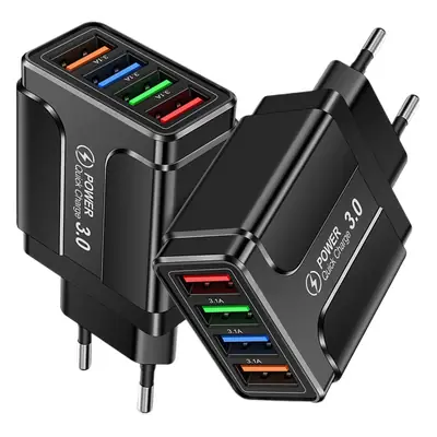 4 USB Fast Charger for Mobile Phone Travel Charging Head