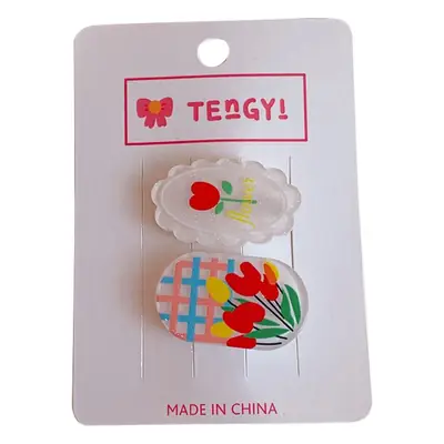 Korean Style Soft Cute Bear Hairpin Suit Women Summer Heart Bangs Broken Hairpin Simple Elegant Side Clip