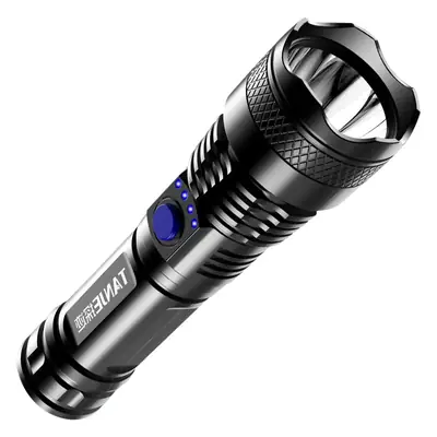 USB Rechargeable Cross-Border Explosion Flashlight Black