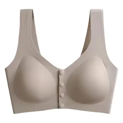 Seamless Breastfeeding Bra Push-up Anti-sagging Pregnant Women's Underwear for Fat Girls Large Size Breastfeeding Front Button Ice Silk Bra for Women