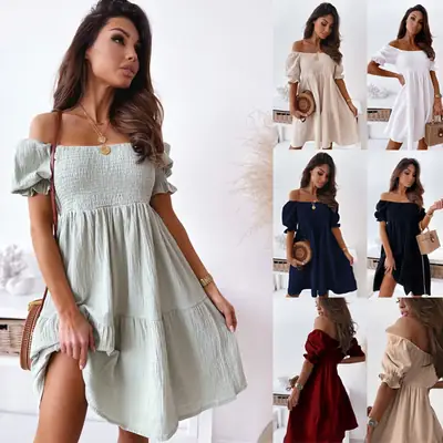 Black Off-Shoulder Long Dress with Side Slits