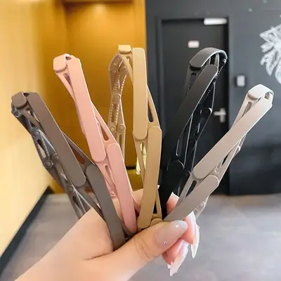 Pink Retractable Hair Grotto with Tooth Clip