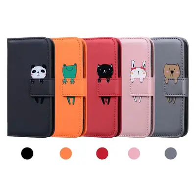 Apple iPhone 17 Cartoon Animal Protective Leather Wallet Case