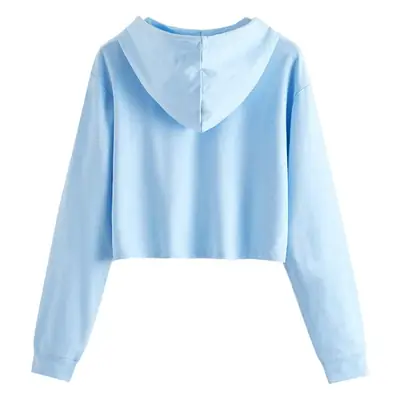 Light Blue Hooded Pullover Women's Hoodie 2023