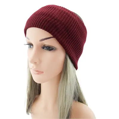 Double Layer Wool Hairband Grey