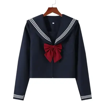 JK Uniform Sailor Suit All-Navy Kansai Collar Set