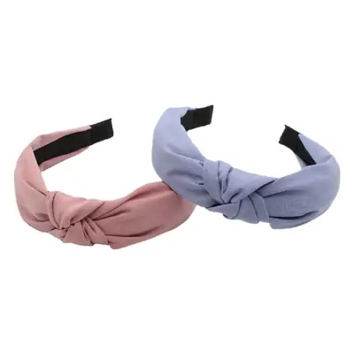 Korean New Hair Hoop Out Cross Knot Solid Color Wide-brimmed Headband