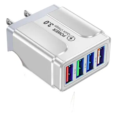 4USB Flat Charging Head for Mobile Phones