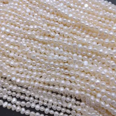 Cross Hole Pearl Bar DIY Jewelry Accessory 4-5mm