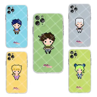 Jojo's Phone Case for iPhone 12 with Pixel Art Design