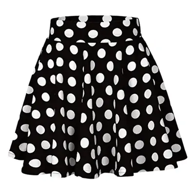 Red Polka Dot Swing Skirt Mini Large