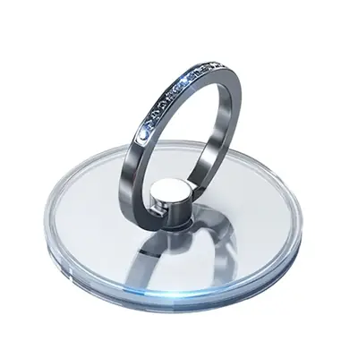 Transparent Crystal Diamond Ring Holder for Mobile Phone