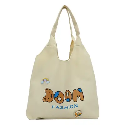 Japanese Style Canvas Shoulder Bag for Girls 2021