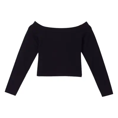 Women Long Sleeve Cropped Top Brown Korean Style