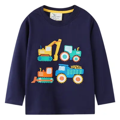Blue Long-Sleeve Baby T-Shirt for Boys