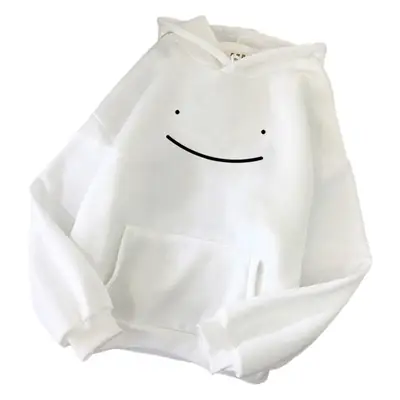 Green Fleece Hoodie with Fake Smile Design for Women