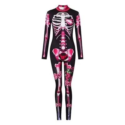 2021 Halloween Skeleton Print Jumpsuit for Kids