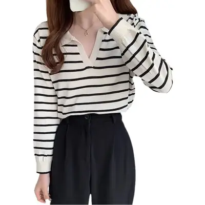 Korean Style Long Sleeve Knitwear Set for Women