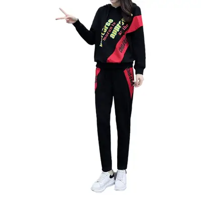 200kg Fat Body Cover Suit Black Red Women Autumn Winter