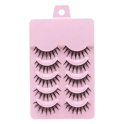 False Eyelashes for Girls Thick Pointed Tail Tufted Design