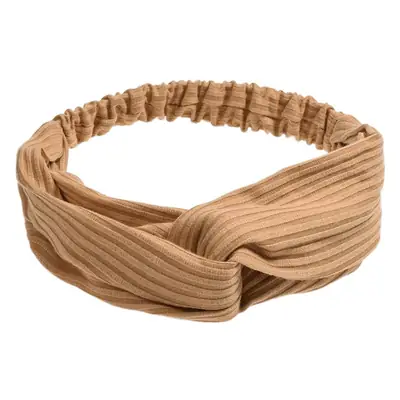 White Cross Knitted Hair Band for Women