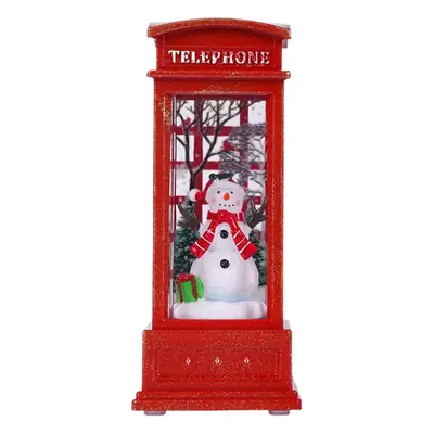 Christmas Santa Telephone Booth Lamp