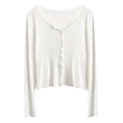 Pink Knit Cardigan Women's Autumn Wear