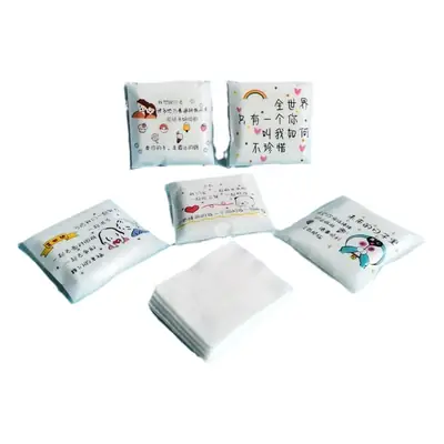 Wholesale Thin Makeup Remover Cotton Disposable Wet Compress Spa Tools 20 Bags