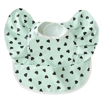 PU Waterproof Baby Food Bib with Anti-Spit Pocket