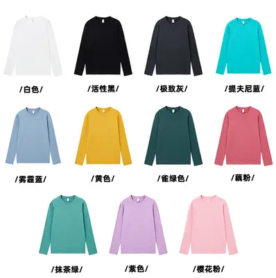 Men Black Crewneck Long Sleeve T-Shirt