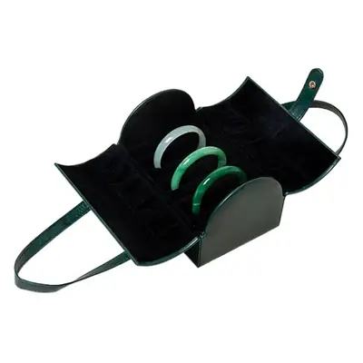Large Capacity Satchel Storage Box 7-Position Gold Silver Jade