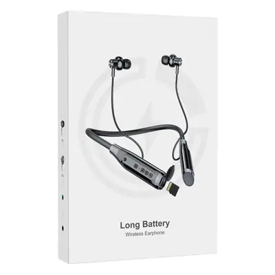 A12 Bluetooth Headset Hanging Neck Type Semi-In-Ear Wireless Sports Plug-In Card Cross-Border New