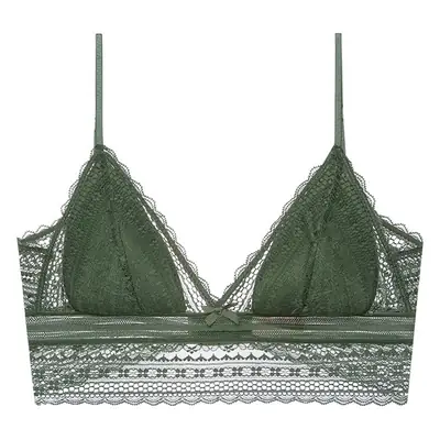 French Bra, Thin Lace, No Rims, Sexy Bra for Girls with Beautiful Back, Big Breasts, Small Push-Up Breathable Bra