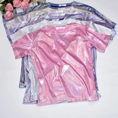 K-Style Glitter T-Shirt Women Large