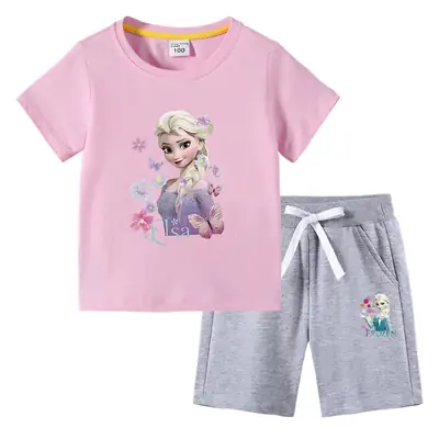 2023 Kids Cotton 2-Piece Summer Set Black Yellow