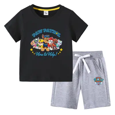2023 Kids Paw Patrol T-Shirt & Shorts Set Blue Gray