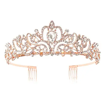 Purple Crystal Bridal Crown Hair Accessories