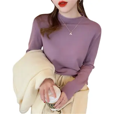 Women's Yellow Turtleneck Sweater Large Winter Wear