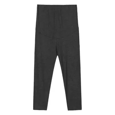 Pregnant Women's Black Elastic Leggings Summer Capri Pants