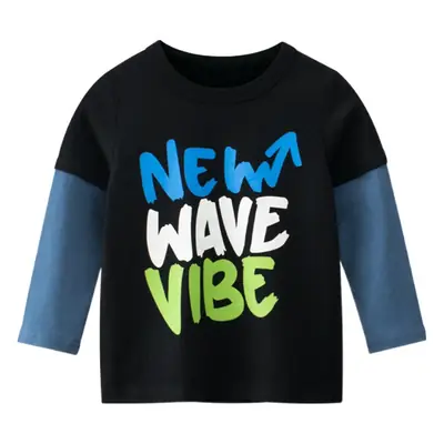 New Wave Vibe Long Sleeve T-Shirt for Boys